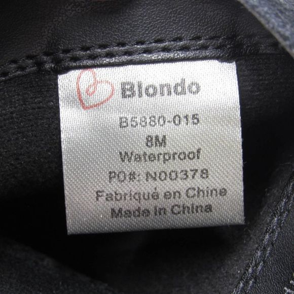 BLONDO ANKLE LACE UP WOMEN'S BOOTS IN BLACK SZ 8 - Picture 6 of 6